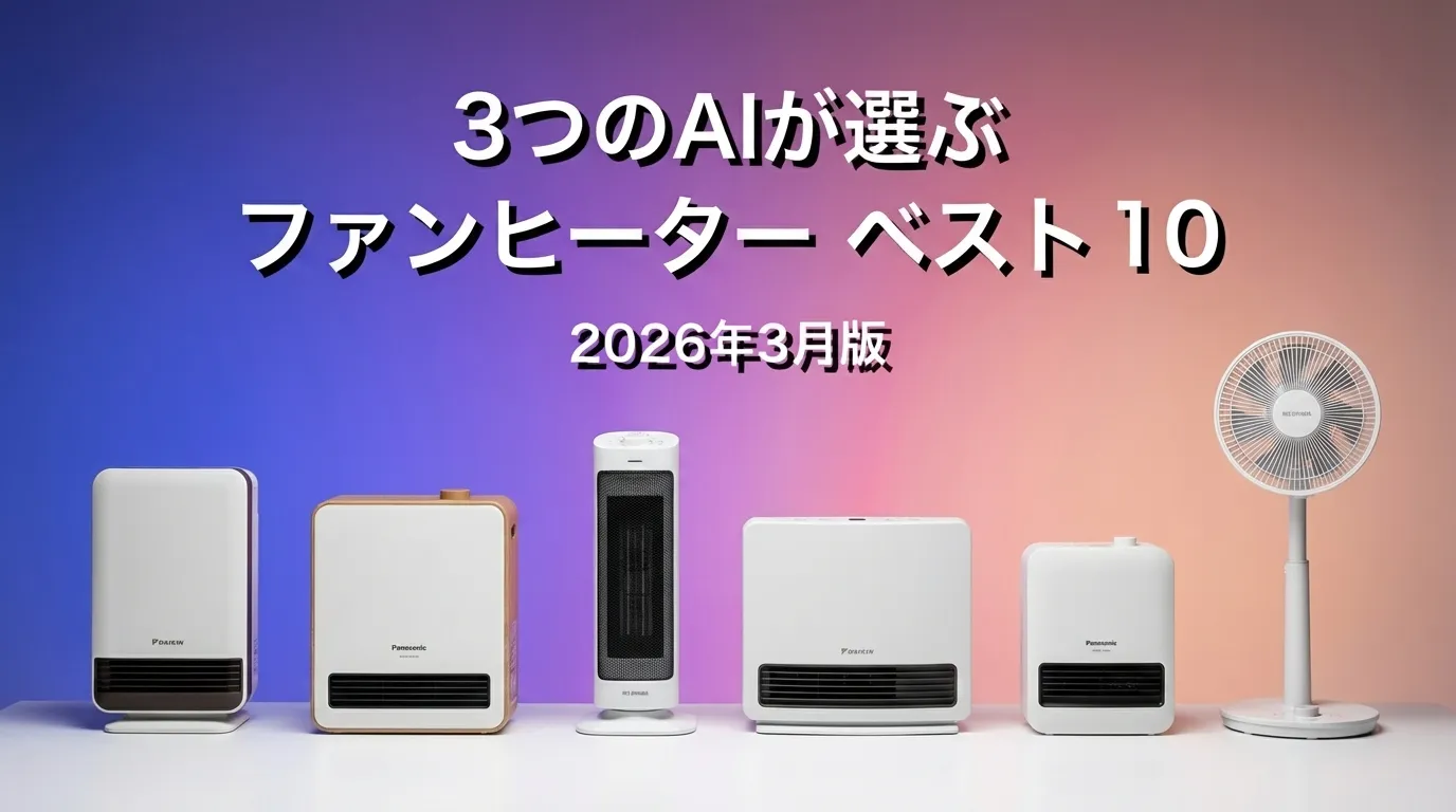 2026年3月版ファンヒーターおすすめAIランキング
