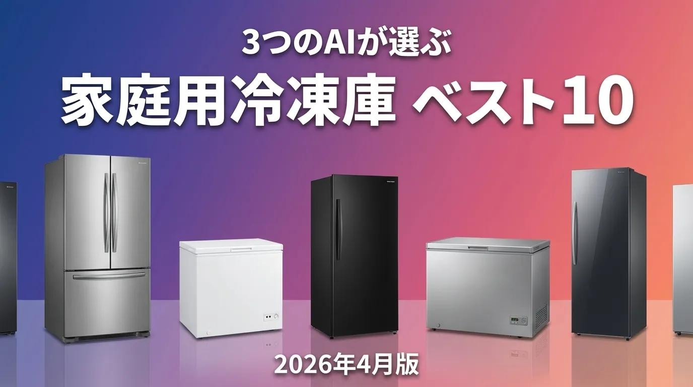 2026年4月版家庭用冷凍庫おすすめAIランキング