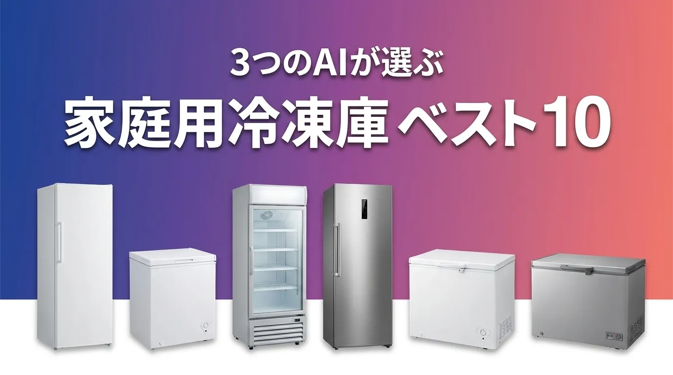 2026年5月版家庭用冷凍庫おすすめAIランキング