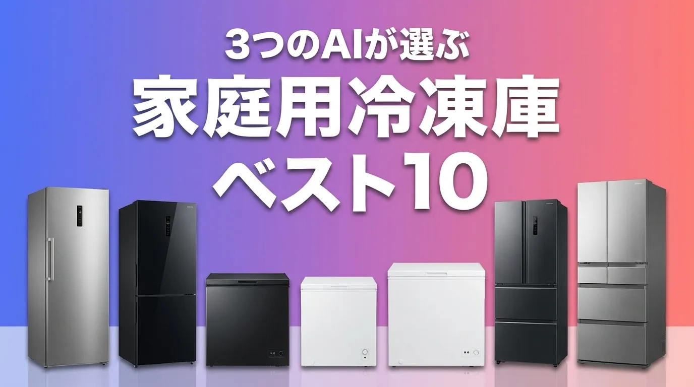 2026年6月版家庭用冷凍庫おすすめAIランキング